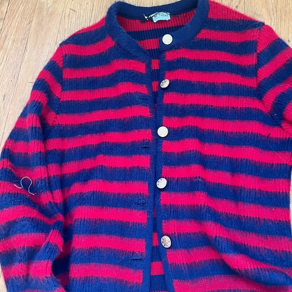 Meet Me There Chloe Red and Blue Striped Vest - Picture 2 of 4